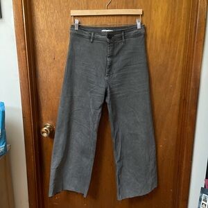 Zara marine gray high waist pants jeans
